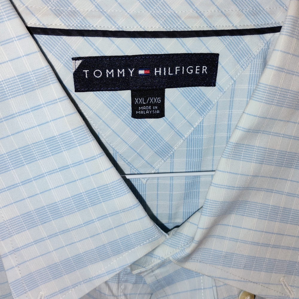 Tommy Hilfiger Men's Blue Checkered Shirt
